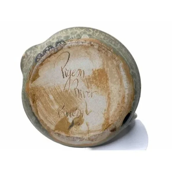 Pigeon River Pottery Handmade Signed Art Pottery Bacon Cooker Studio Pottery - Picture 2 of 7